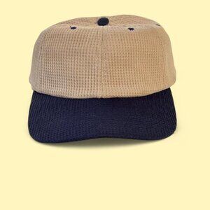 Vintage 2 Tone Corduroy Strapback Hat